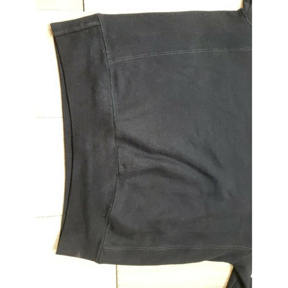 Champion Reverse Weave Sweatshirt Crewneck Small Black SPELL OUT in White - Picture 9 of 11